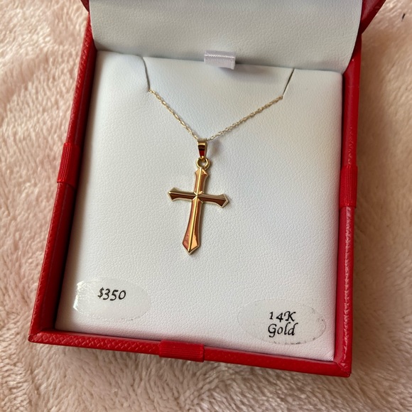 Jewelry - 14k gold cross necklace 18” Jewelry - 14k gold cross necklace 18”